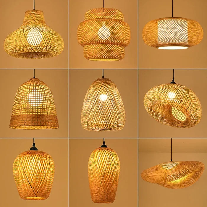 Handmade Rattan Pendant Light - RayaLight