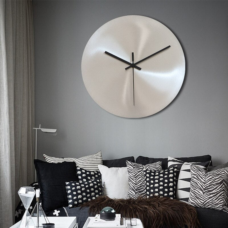 SteelTime - Sleek Stainless Steel Wall Clock