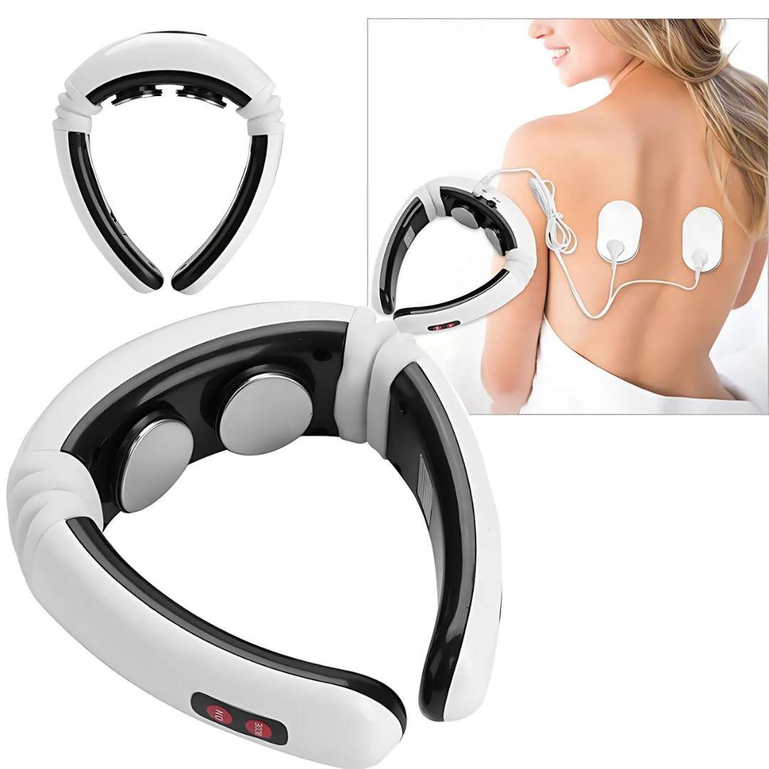 NeckEase | Vibration Neck Massager – Pain Relief – Portable Design – Soothes Stiff Muscles – Stress & Tension Relief