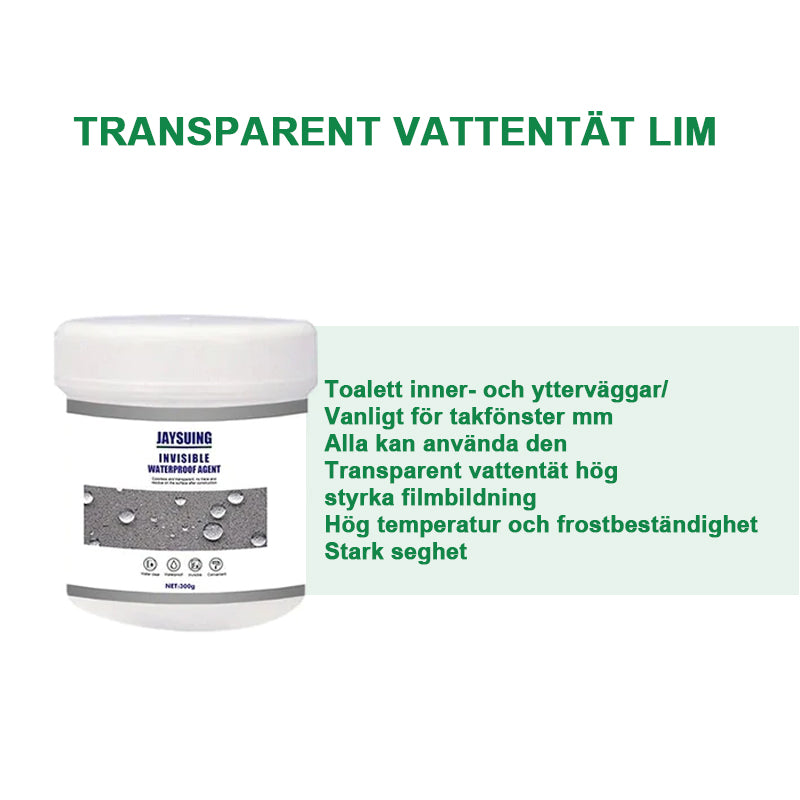Transparent waterproof coating