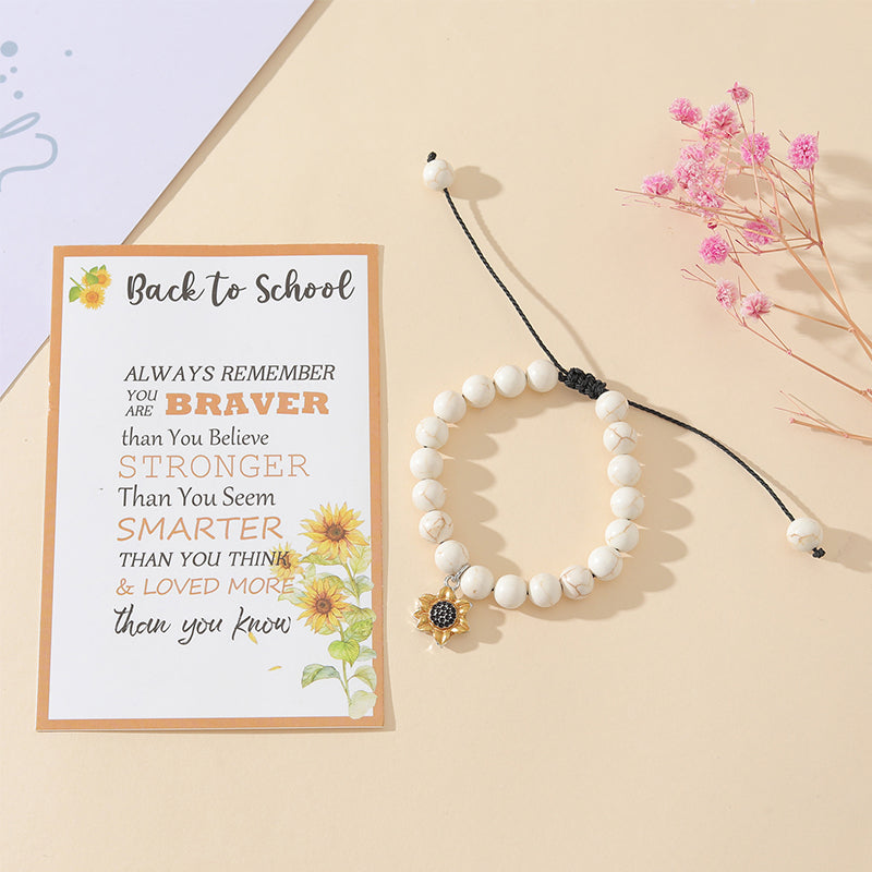 Sunflower Bracelet - "Back to School"