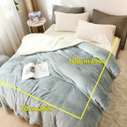 LuxeFlannel – Double-sided Sherpa Blanket for Ultimate Comfort