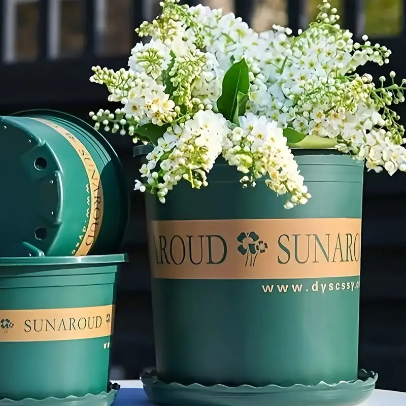 Robust Plant Pot Made of Plastic – Weatherproof Flower Pot for Garden and Balcony