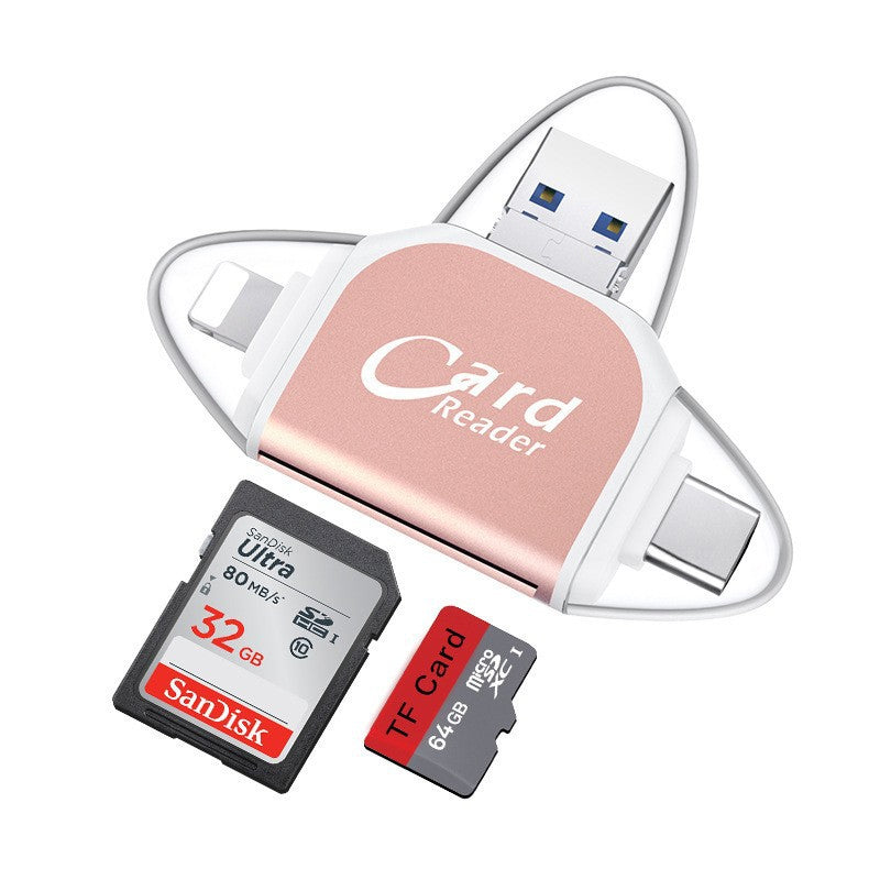 Universal 4-in-1 Sd Tf Card Reader
