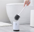 Silicone Toilet Brush with Holder | Modern, Efficient Loo Brush for Home Cleaning