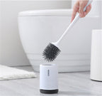 Silicone Toilet Brush with Holder | Modern, Efficient Loo Brush for Home Cleaning