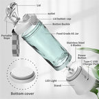 Portable smoothie blender with 4000 mAh battery & 600 ml capacity