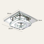 Ceiling Light Crystal LED Modern Flush Fixture