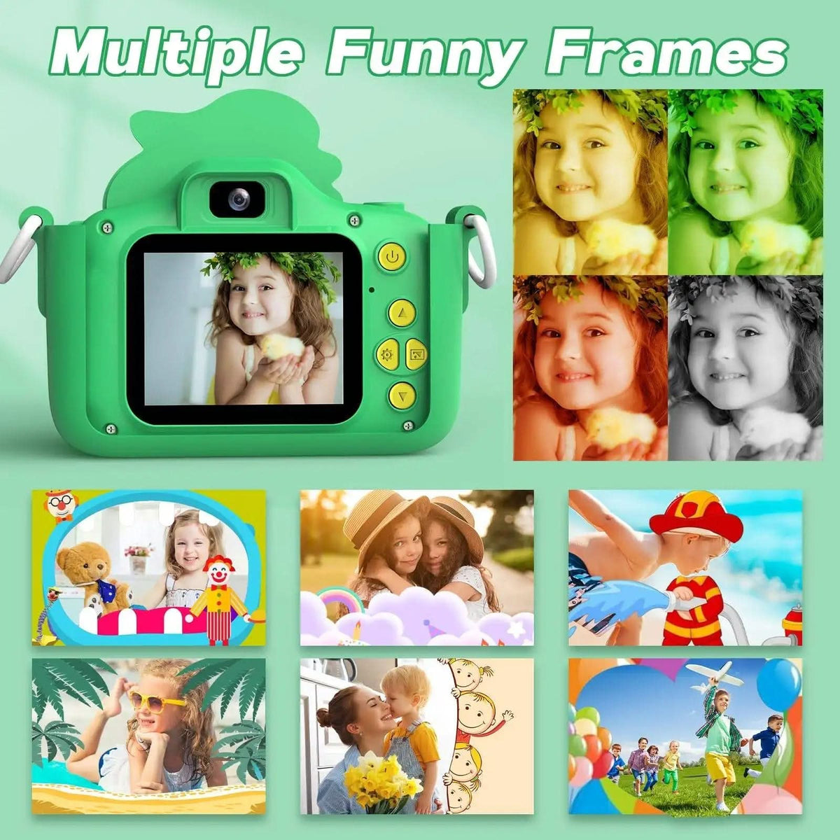 Dinosaur camera for kids with 1080p HD