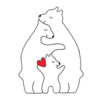 CozyBears Wooden Family Puzzle