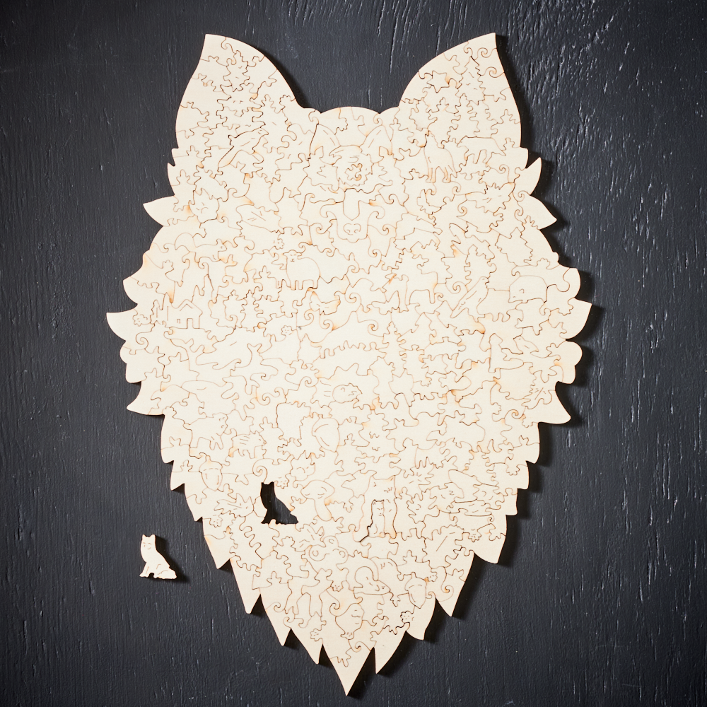 MajesticWolf Puzzle – Premium Wooden Jigsaw Puzzle