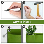 Felt Plant Bag for Vertical Wall Mounting – Three-dimensional, Non-woven Plant Bag