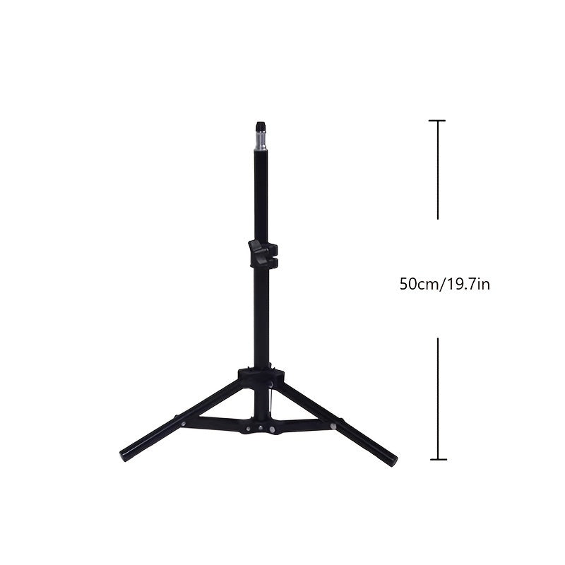 10-Inch LED Ring Light with Adjustable Stand and Phone Holder - Ideal for Makeup, Photography, and Vlogging