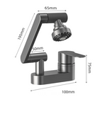Two-Hole Bathroom Faucet with 360-Degree Swivel Spout