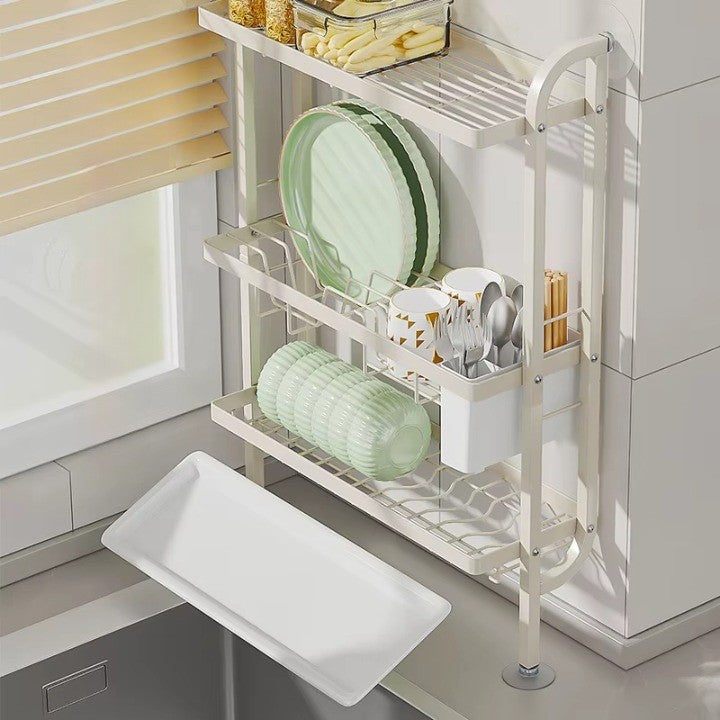 Shelf Sleek Space-Saving Multi-Tier Kitchen Storage Rack