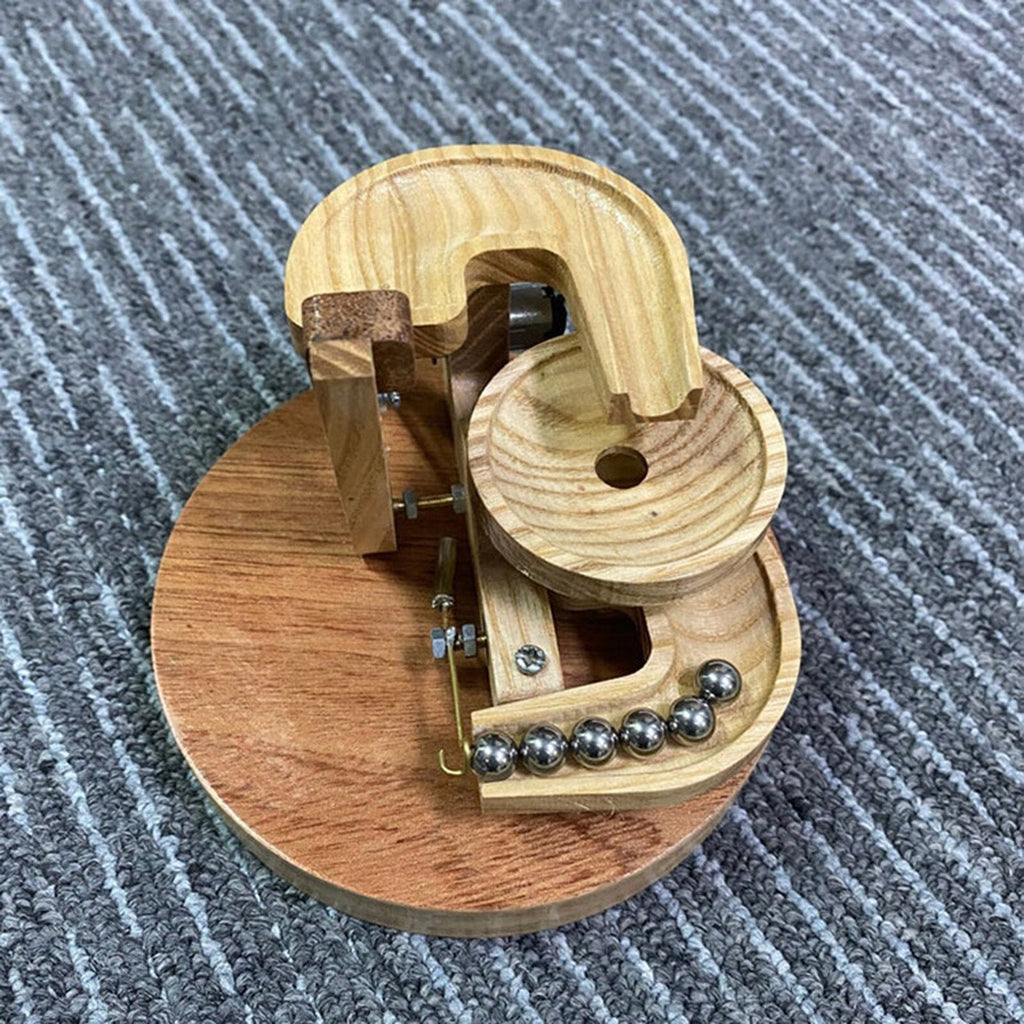 Wooden Marble Machine with Continuous Motion Design