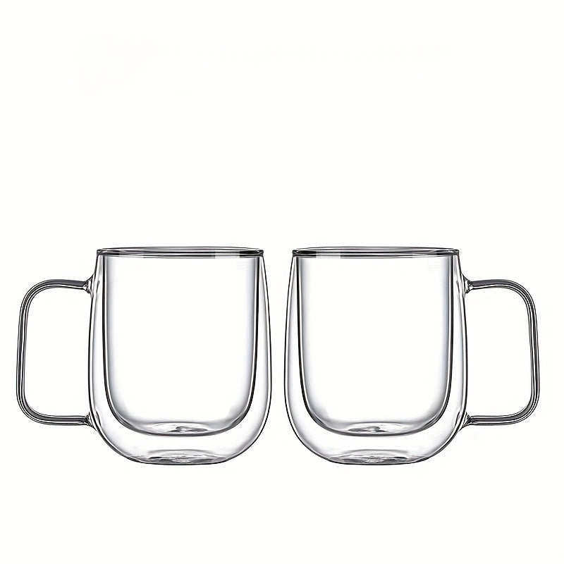 ThermoSip Double-Walled Glass Mug – Borosilicate Glass, Heat-Resistant & Elegant
