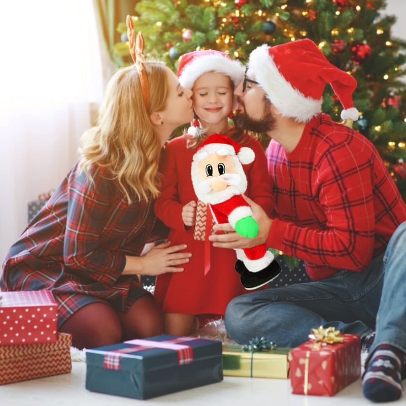 Dancing & Singing Santa Claus | Movable Santa Figure with Music | Fun Christmas Decoration & Gift Idea