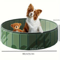 PawLuna Foldable Dog Bath made of PVC | 80 cm Ø | Sturdy & Portable | Perfect for Summer & Garden