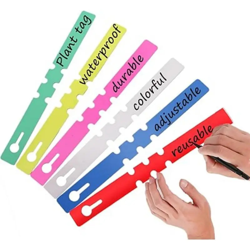 Reusable plant labels made of plastic for garden and tree marking