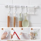 Sliding hooks that can be pushed without drilling