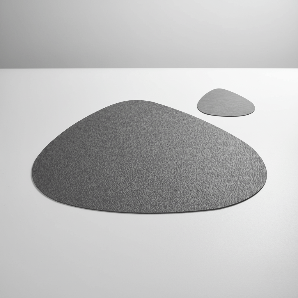 Elegant placemat and coaster set, heat-resistant and easy to care for