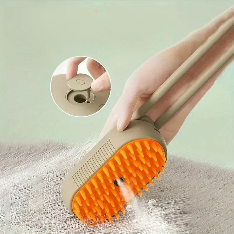 Steam comb for silky fur in dogs & cats