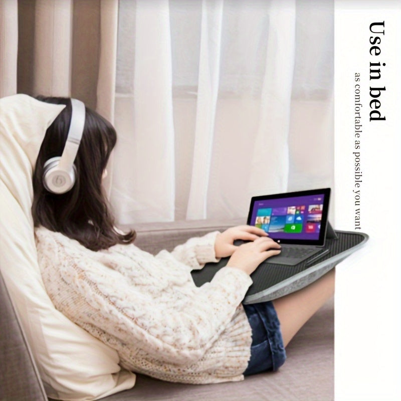 Portable Laptop Desk with Soft Bottom – For Bed, Couch, and On the Go
