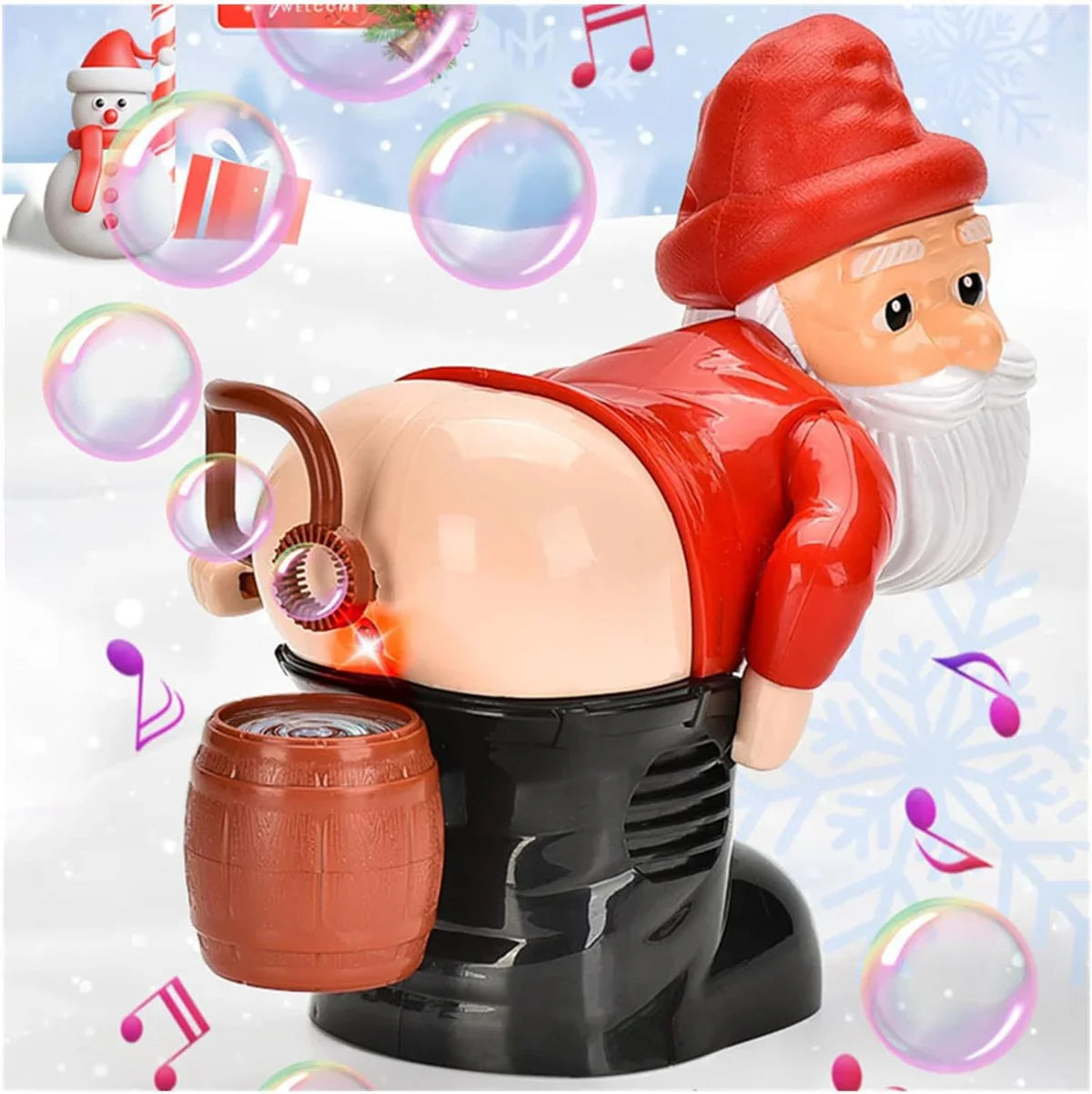 SillySanta - bubble figure for gag gifts and Christmas fun