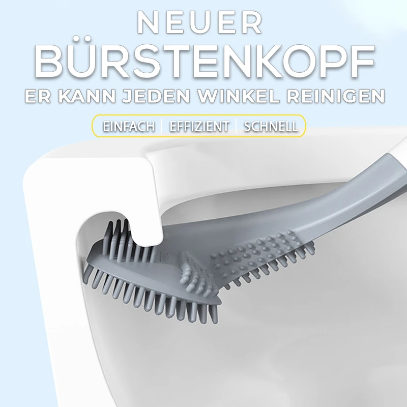Toilet brush with long handle