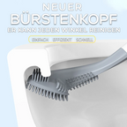 Toilet brush with long handle
