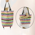 Foldable green shopping bag