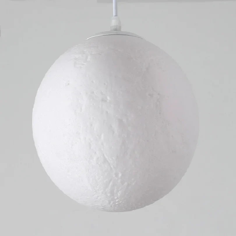 Lunar LED pendant light - Moon design hanging lamp for living room & bedroom