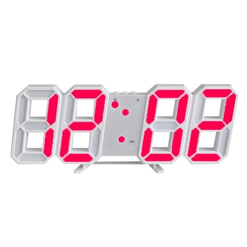 LumiSync 3D LED Wall Clock – Modern Digital Clock with Dimmer Lighting