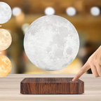 Floating Magnetic Moon Lamp with 3D Print and LED Lighting