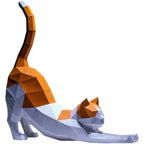 3D Creative Kit Paper Cat for Self-Assembly