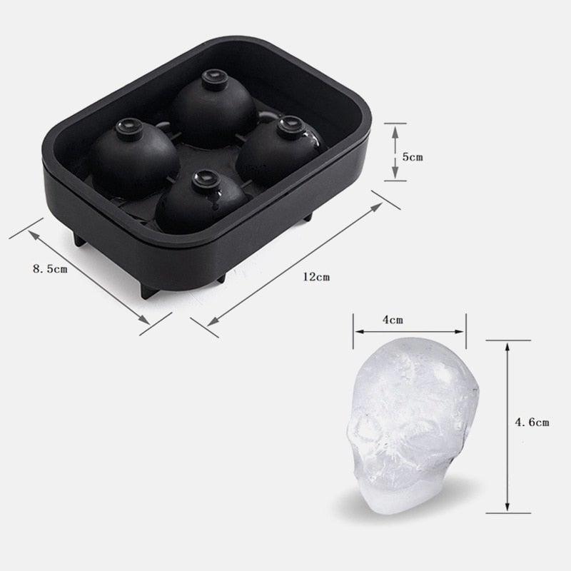 3D Skull Ice Cube Mold