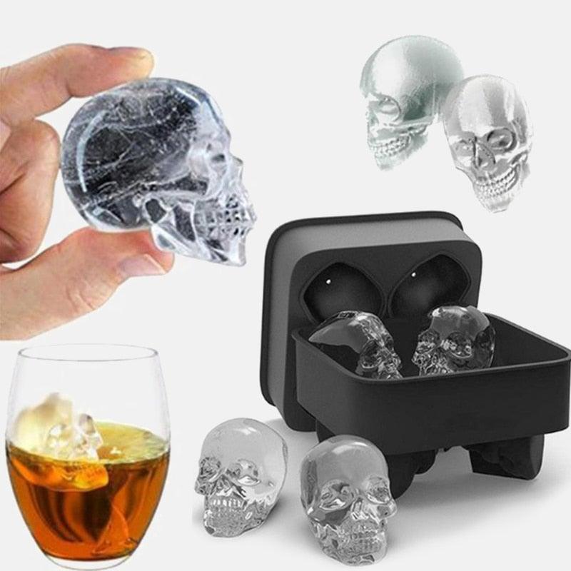 3D Skull Ice Cube Mold