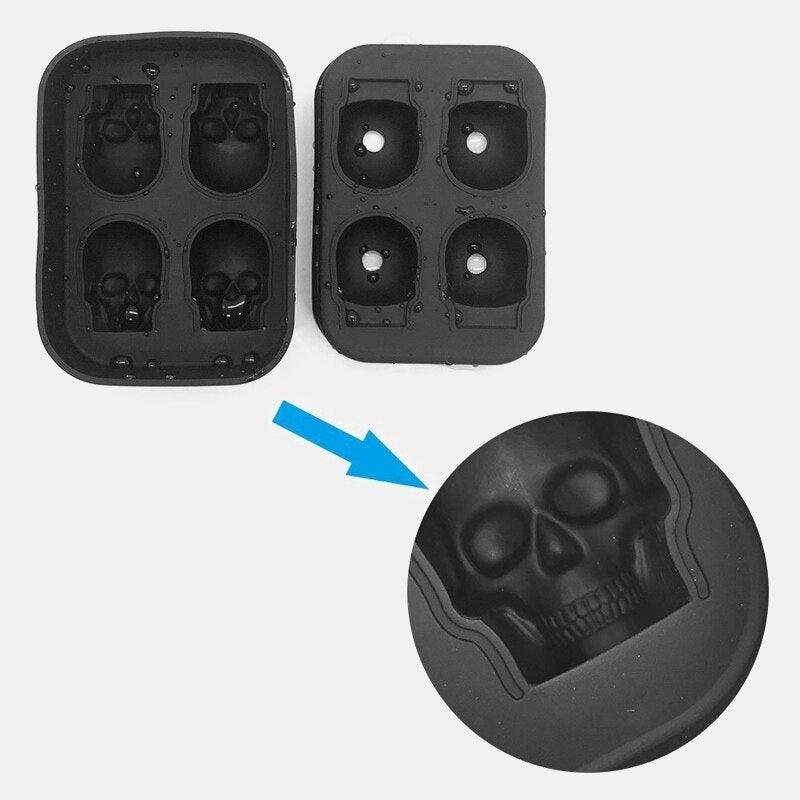 3D Skull Ice Cube Mold