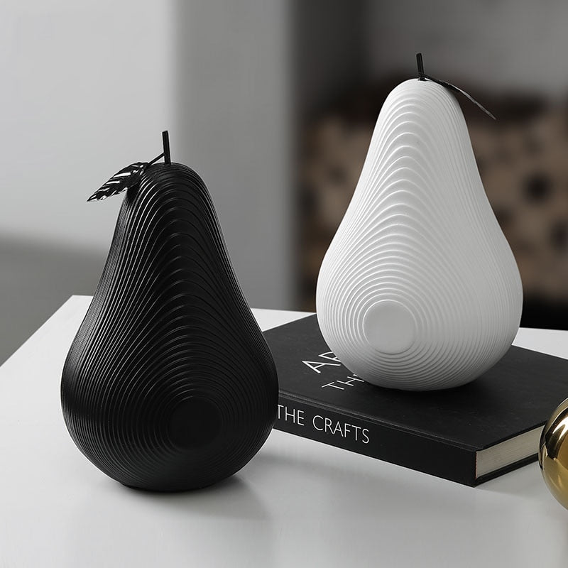 Texture Fruit Apple & Pear Sculpture