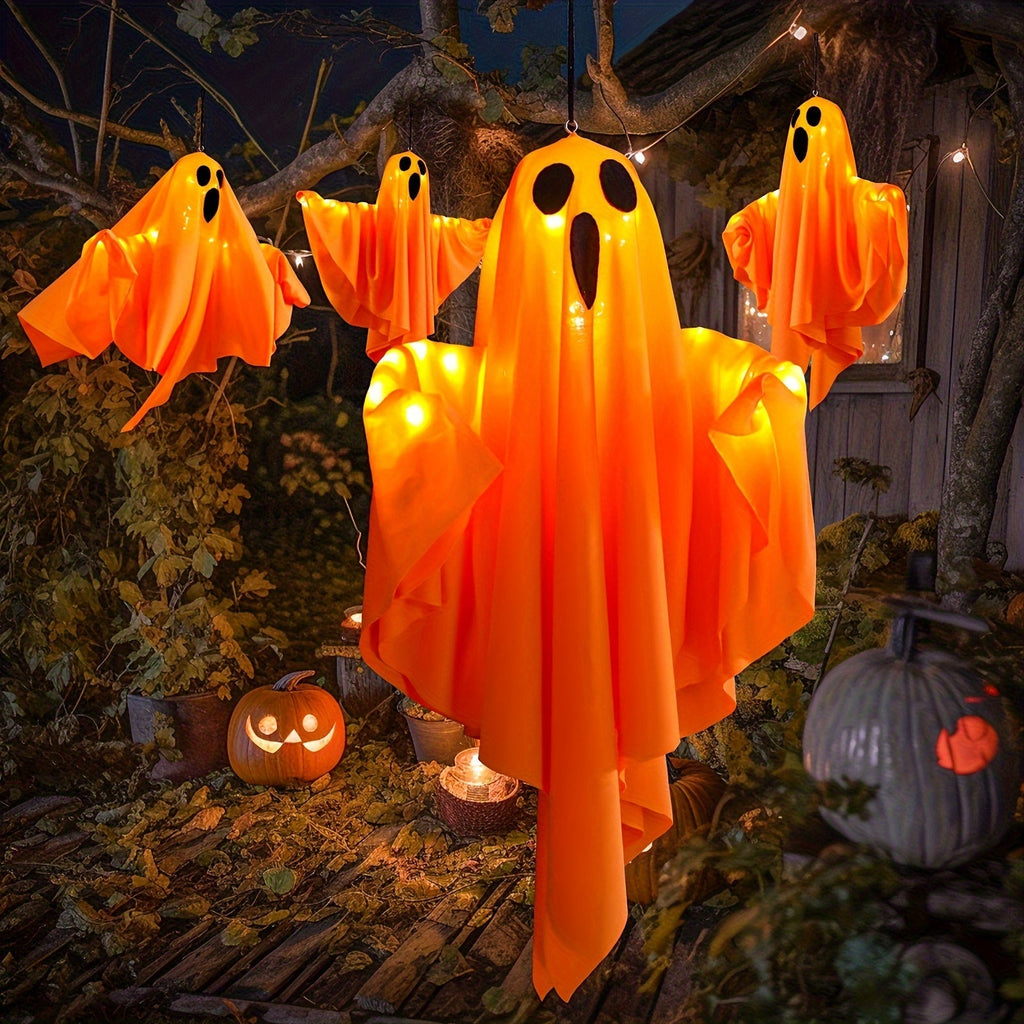 Halloween Lights Hanging Fabric Ghost Decorations
