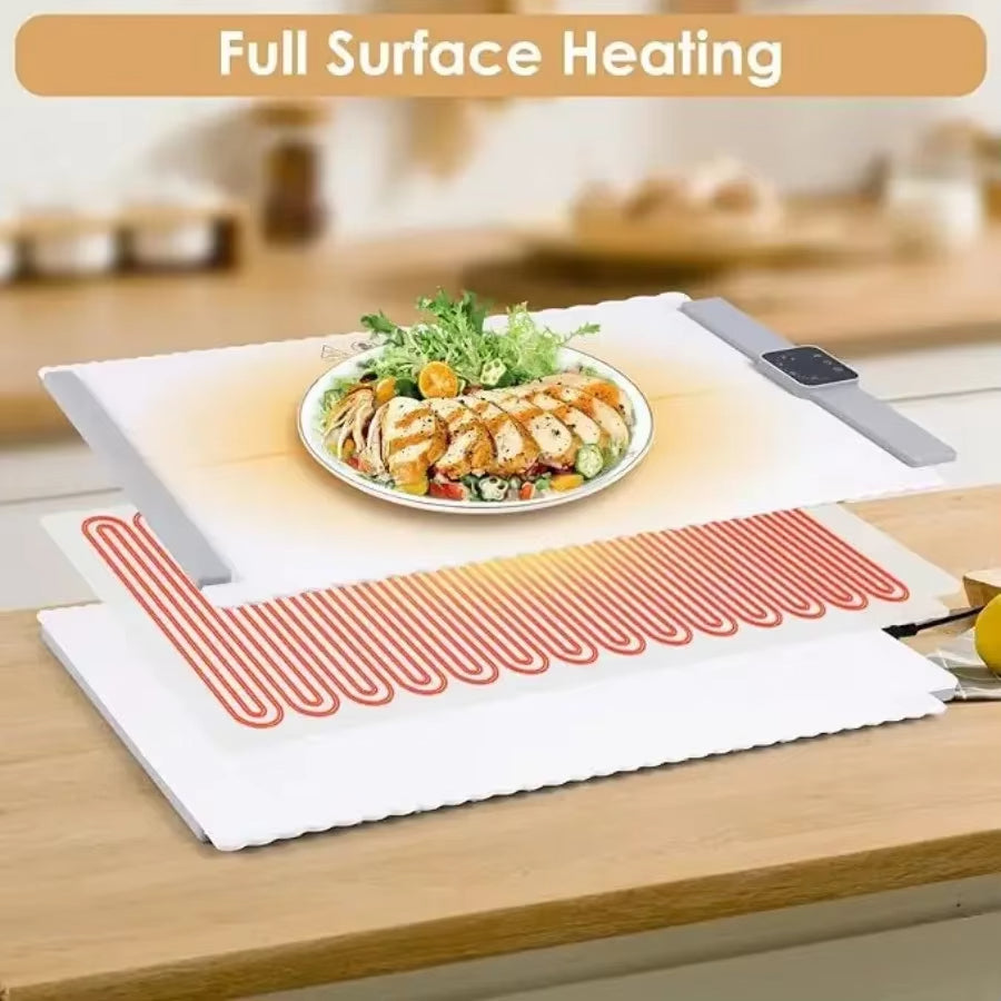 Safe Heat Roll-Up Electric Food Warmer Mat