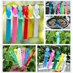Reusable plant labels made of plastic for garden and tree marking