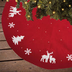 Christmas Tree Skirt Floor Mat Decoration Home Decoration Knitted Floor Mat Decoration Pearl Embellishment