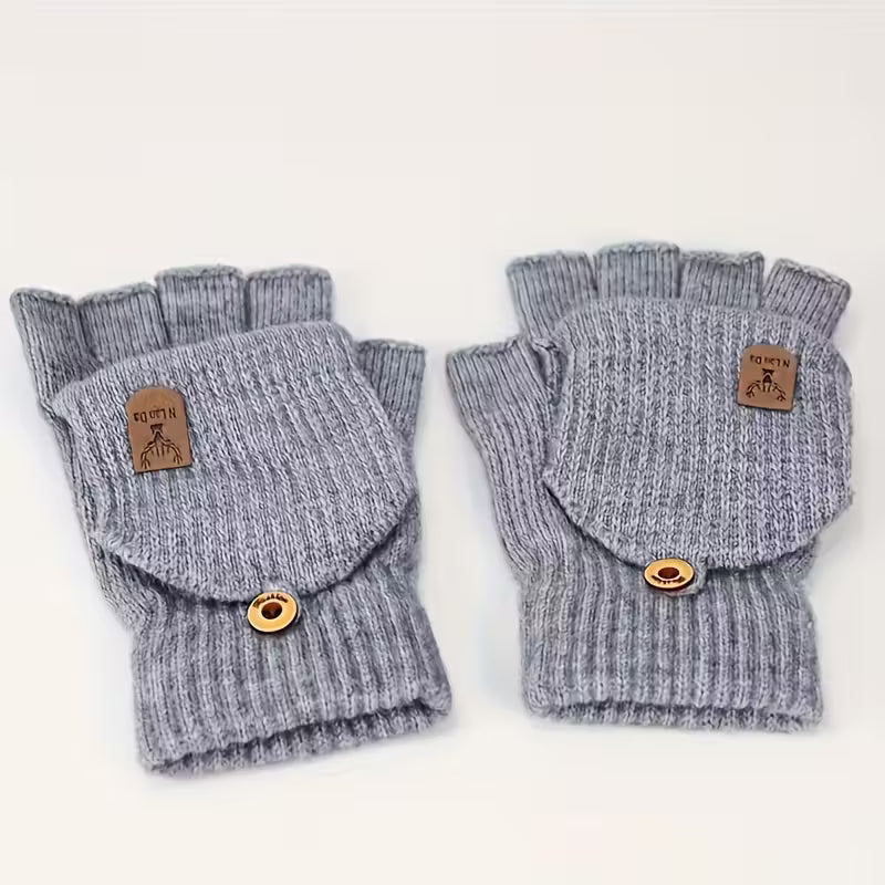 Men's WinterPro Fingerless Gloves – Thick, Warm and Comfortable