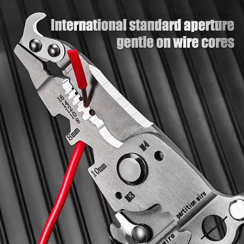 Foldable 8-in-1 Wire Stripper for Electrical Work