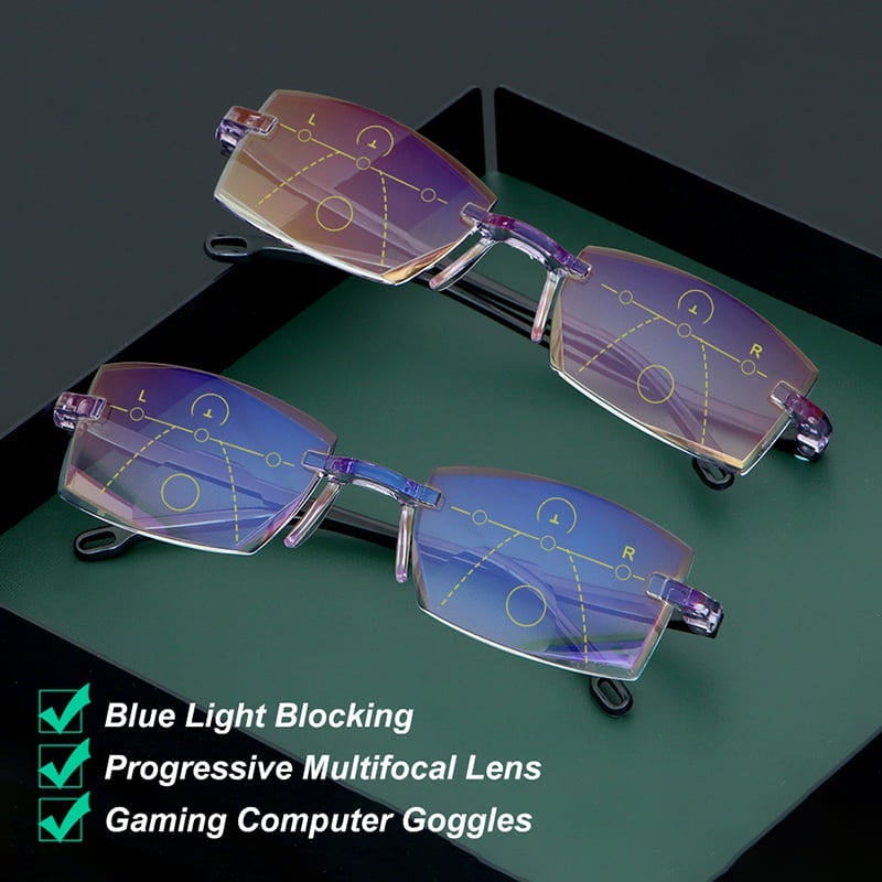 New bifocal progressive and anti-blue light glasses ultralight reading glasses