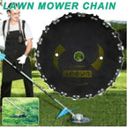 Brush Cutter Chain Saw Blade for 30cc+ Trimmers with 3/16-Inch File Compatibility