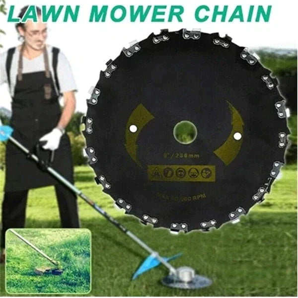 Brush Cutter Chain Saw Blade for 30cc+ Trimmers with 3/16-Inch File Compatibility