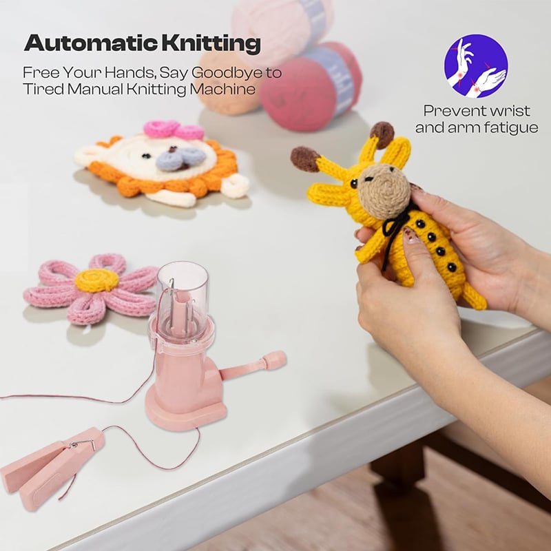 Quick knitting machine for I-Cord — Fast I-Cord maker with perfect tension